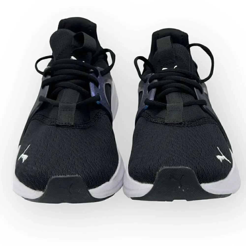 NWOT Puma Softride Enzo Nova Shine Running 377917 01 Shoes Black/White Women 8.5
